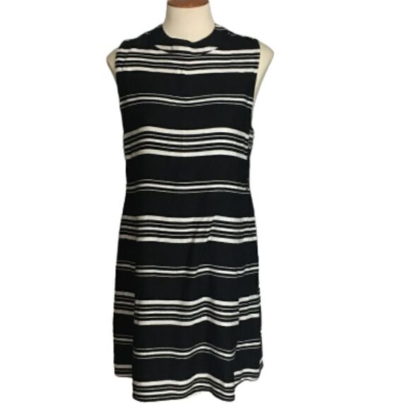 Hyfve Striped Dress With Open Sides Size M - Picture 1 of 4